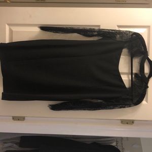 Bebe long sleeve solid dress